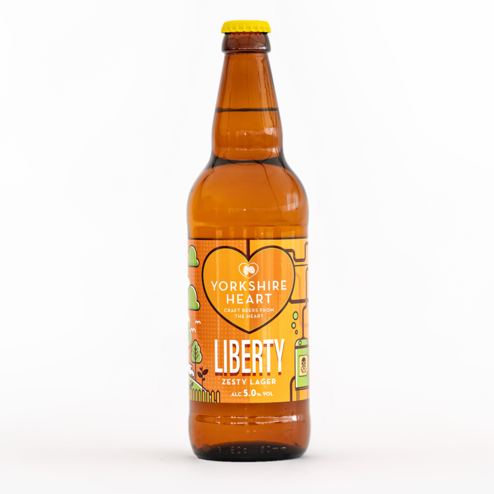 Yorkshire Heart Liberty Bottled Lager