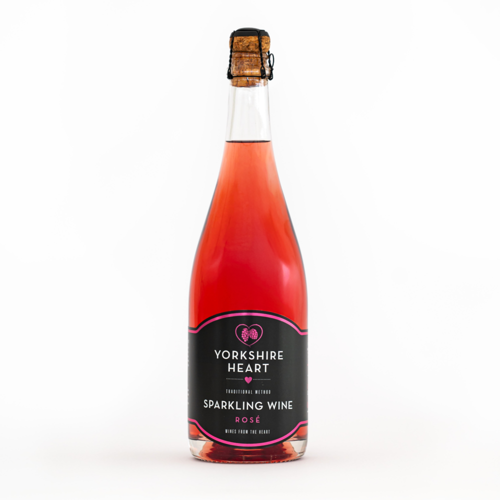 Yorkshire Heart Sparkling Rose Wine