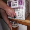 Beer in a box poured