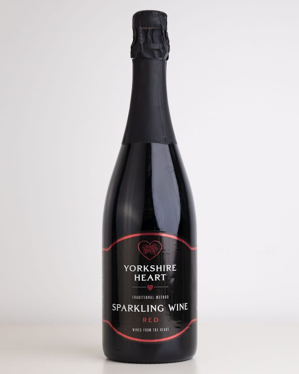 Sparkling red wine bottle