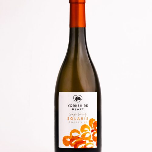 Single Variety Solaris orange wine bottle