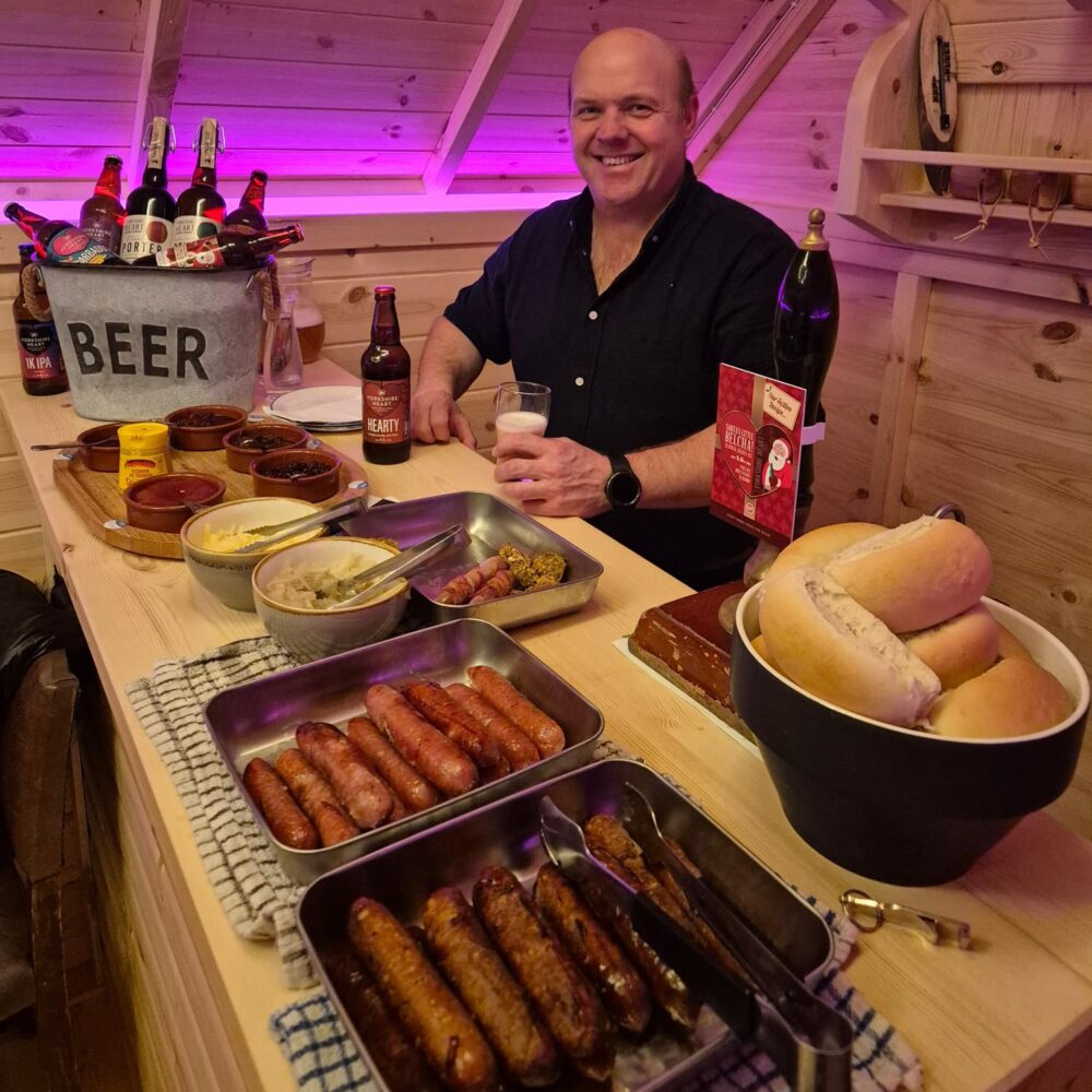 Tim Cooking a BBQ at Yorkshire Heart