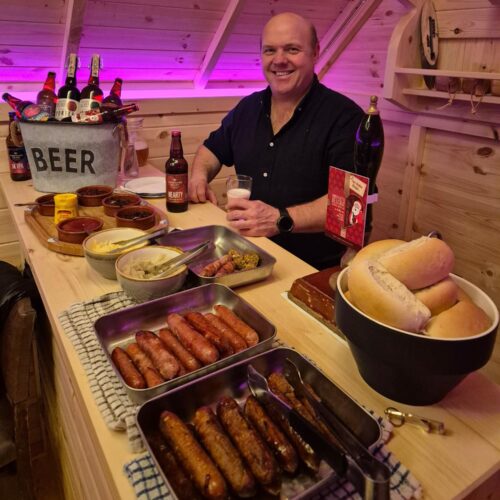 Tim Cooking a BBQ at Yorkshire Heart
