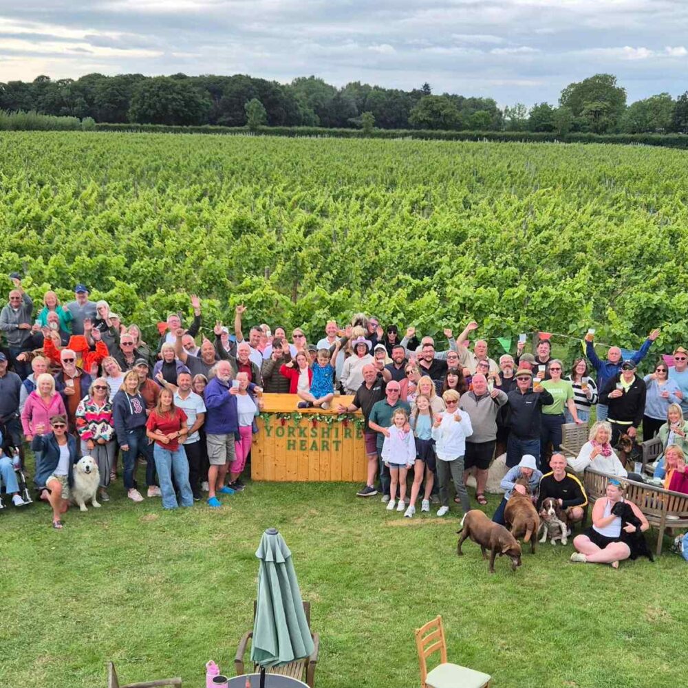Drone shot of Yorkshire Hearty Fest