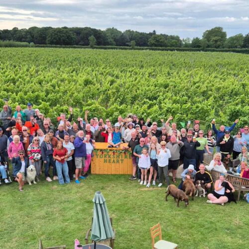 Drone shot of Yorkshire Hearty Fest